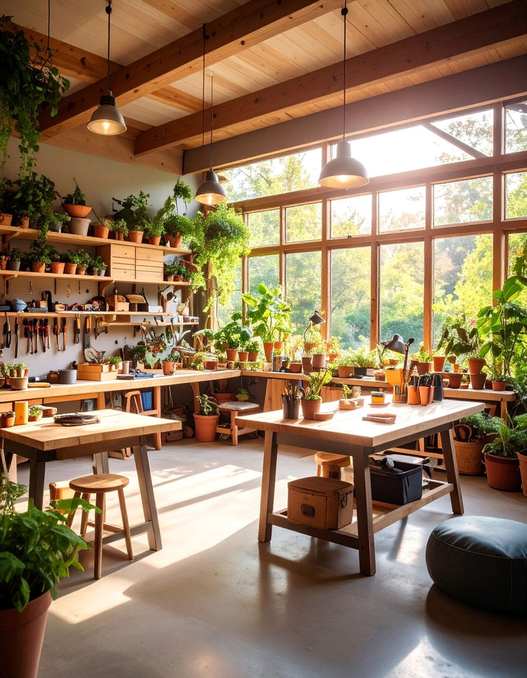 Craftsman Workshop Maker Space - 25 Garden Room Ideas