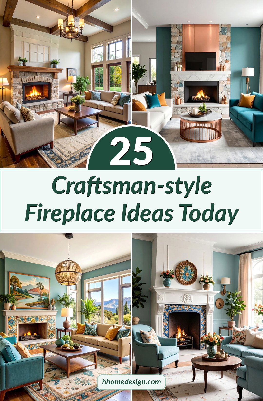 25 Craftsman-style Fireplace Ideas Today