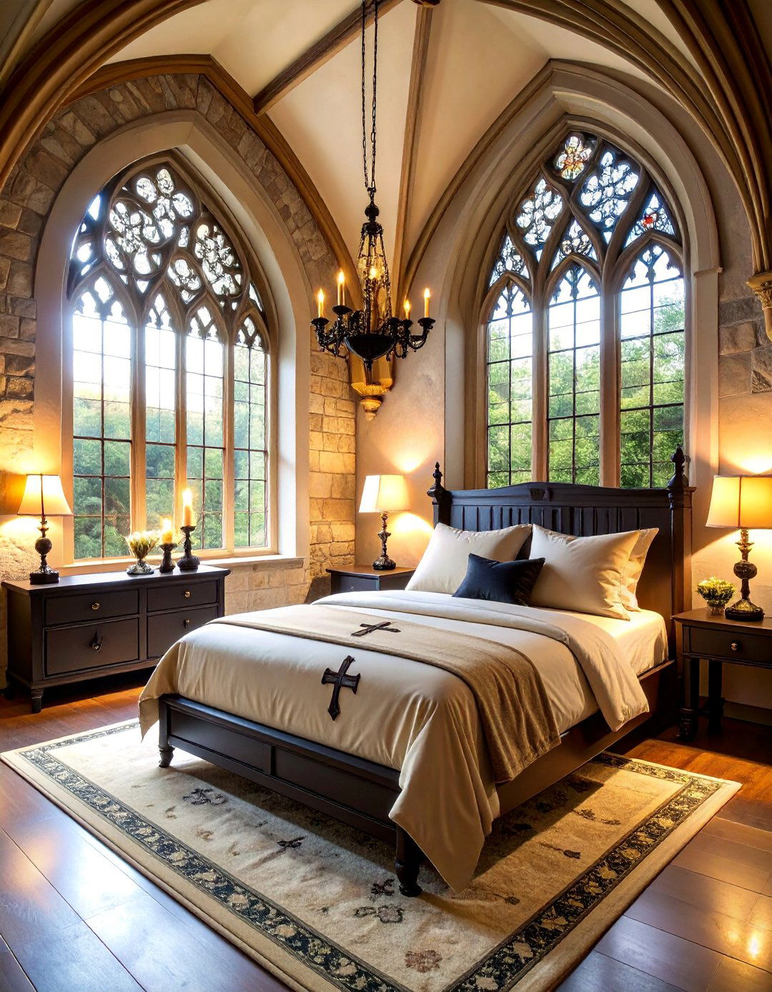 Cream Vanilla Gothic Cathedral Chapel - 25 pastel goth bedroom ideas