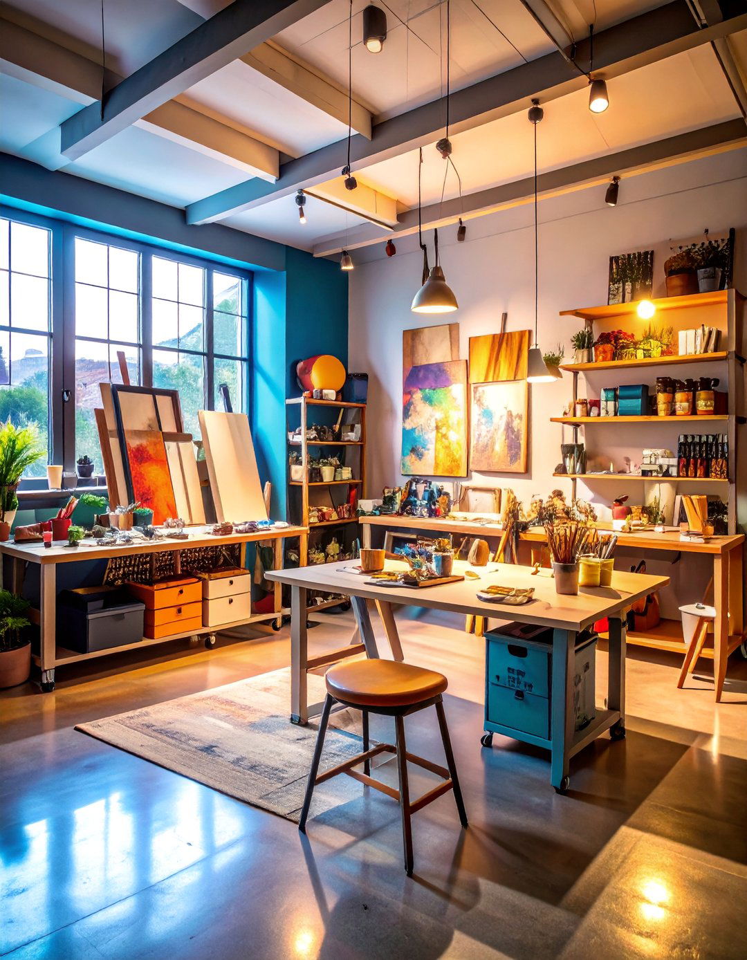 Creative Artist Studio with Natural Light - 25 Spare Room Ideas