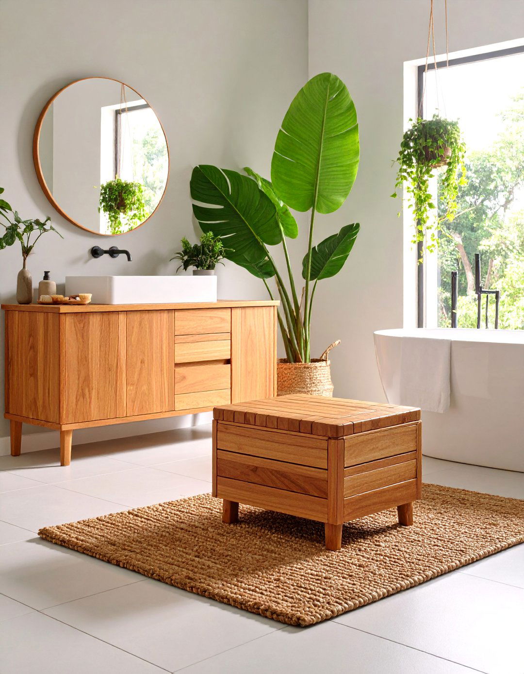 Creative Storage Ottoman Solutions - 25 Quirky Bathroom Ideas