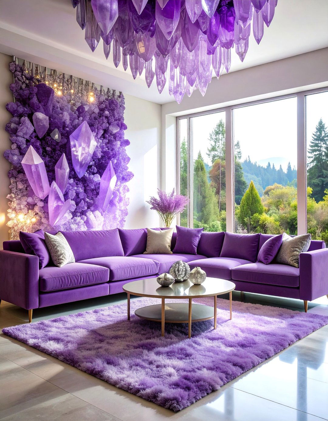 Crystal Sanctuary Living Room - 25 Witchy Living Room Ideas