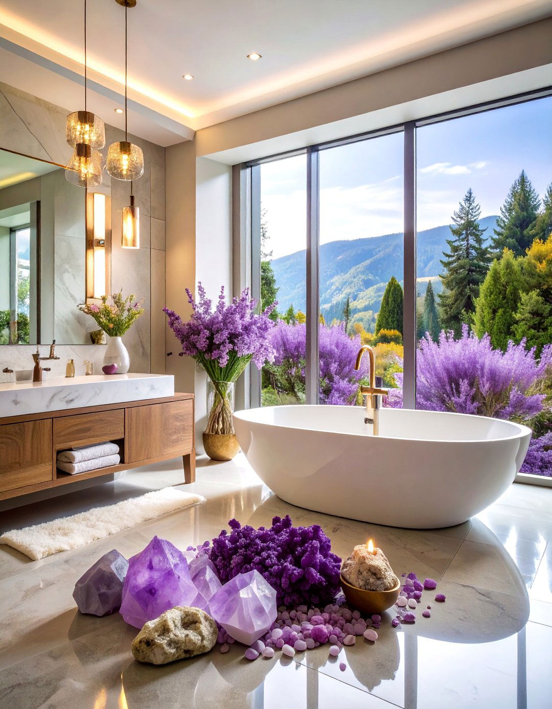 Crystal and Mineral Photography with Geological Themes - 25 Bathroom Art Ideas