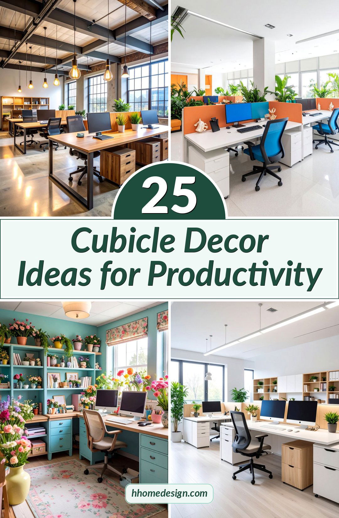 25 Cubicle Decor Ideas for Productivity