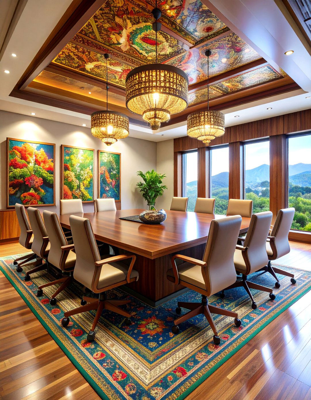 Cultural Conference Room with Local Art and Heritage Integration - 25 Conference Room Design Ideas and Inspiration