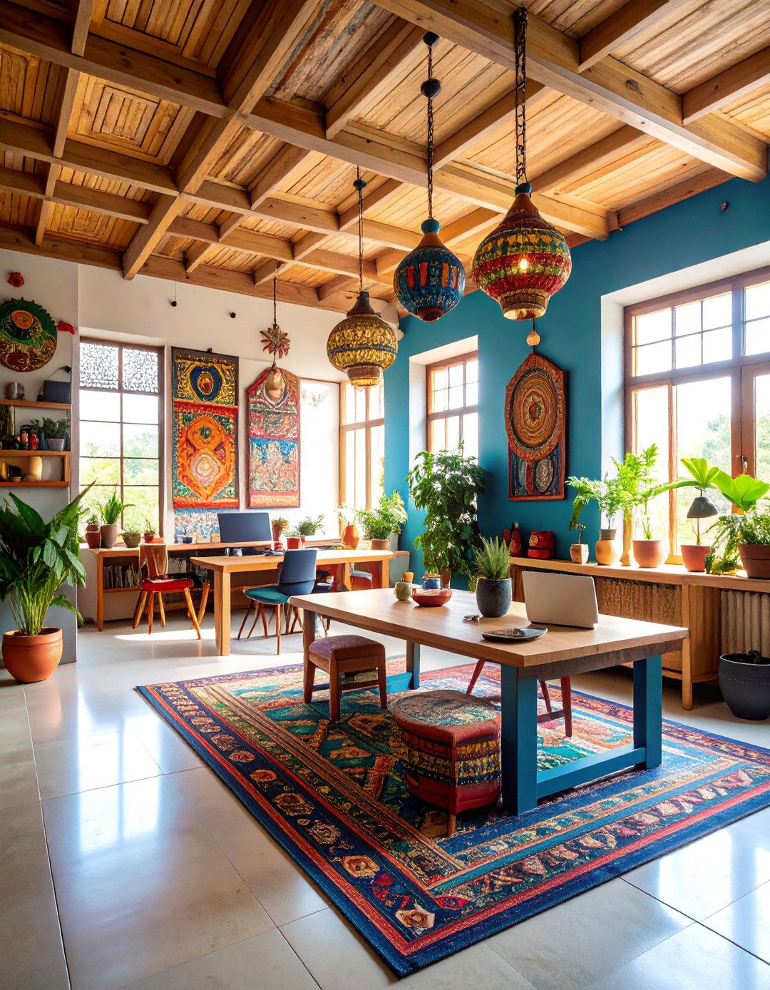 Cultural Heritage Inspired Workspace - 25 Office Interior Design Ideas