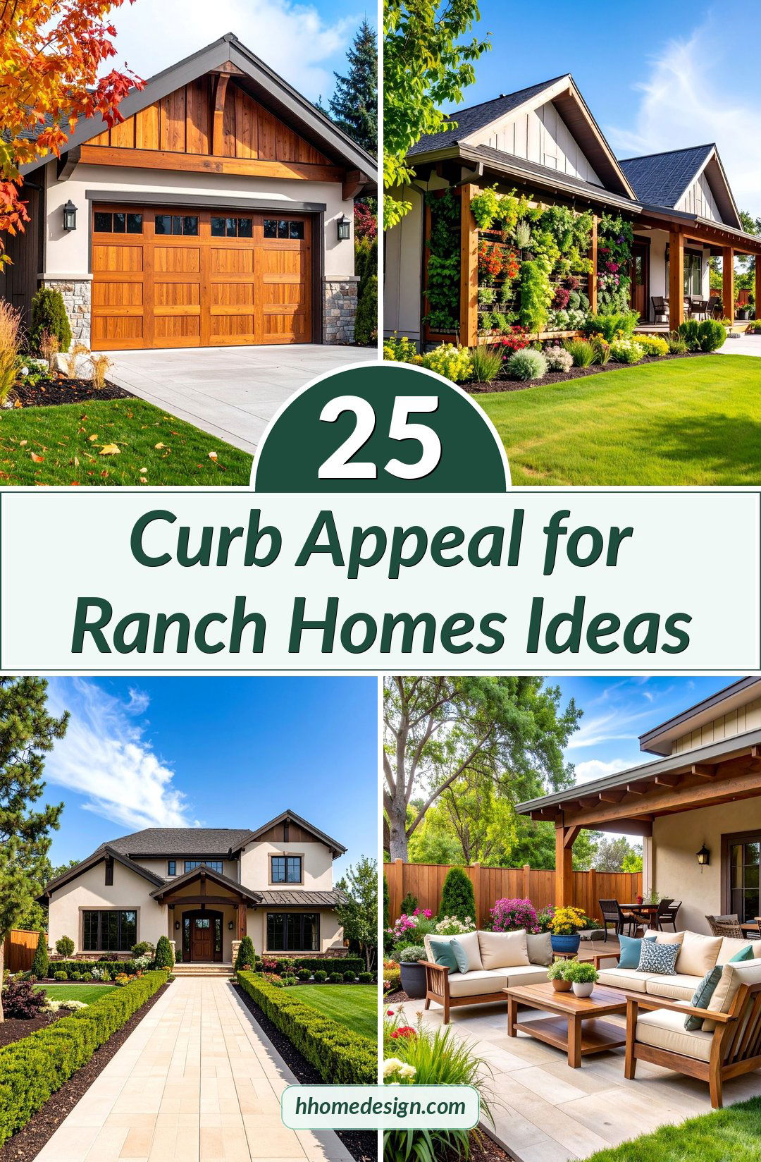 25 Curb Appeal for Ranch Homes Ideas