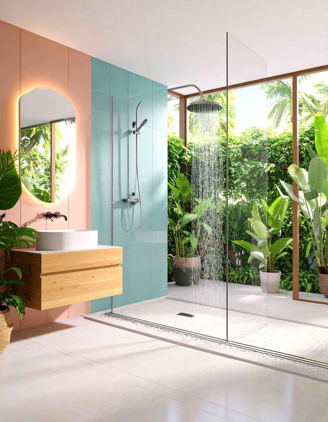 Curbless Shower Integration - 25 Minimalist Bathroom Ideas