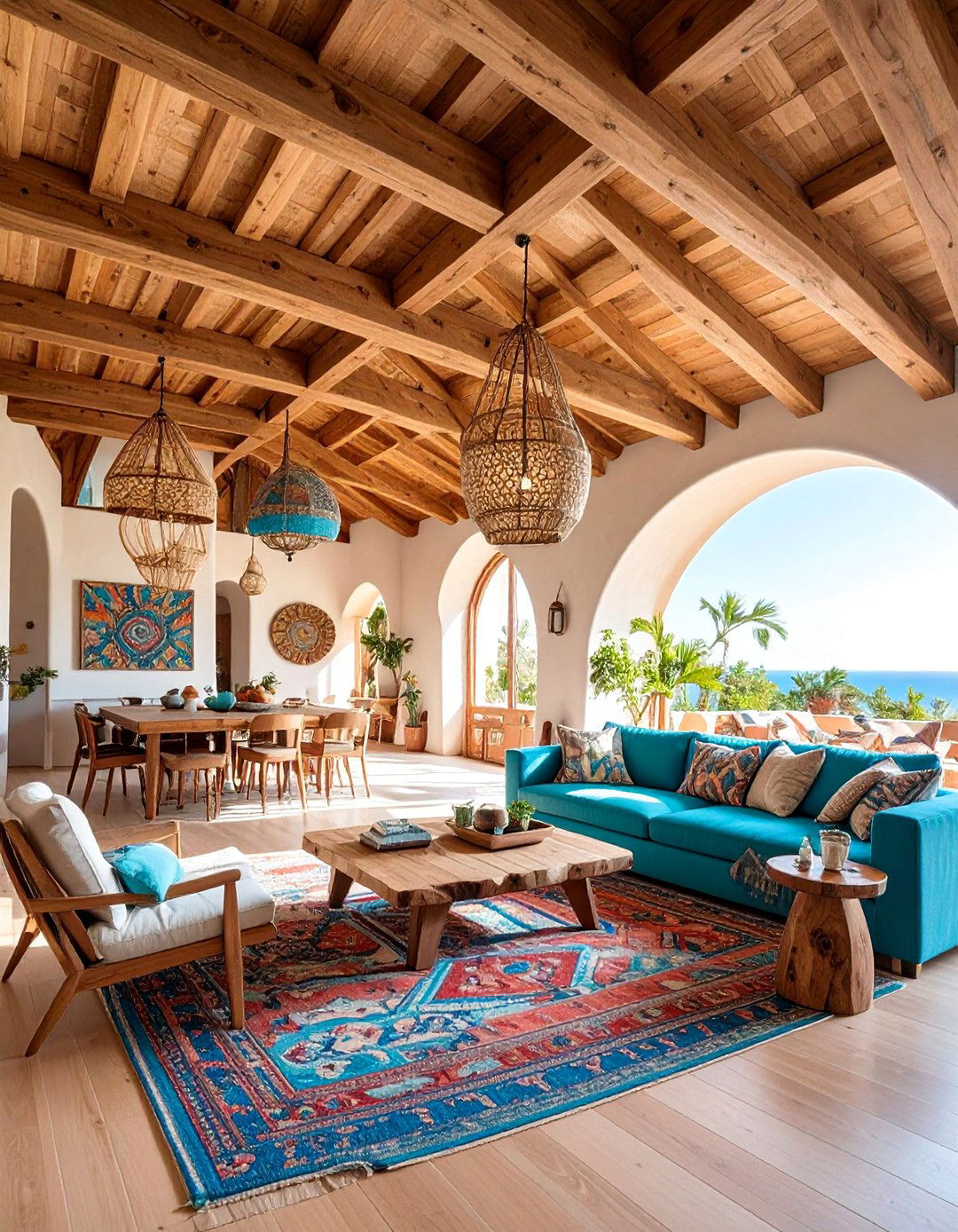 Curved Architectural Beam Designs - 25 Decorative Ceiling Beam Ideas
