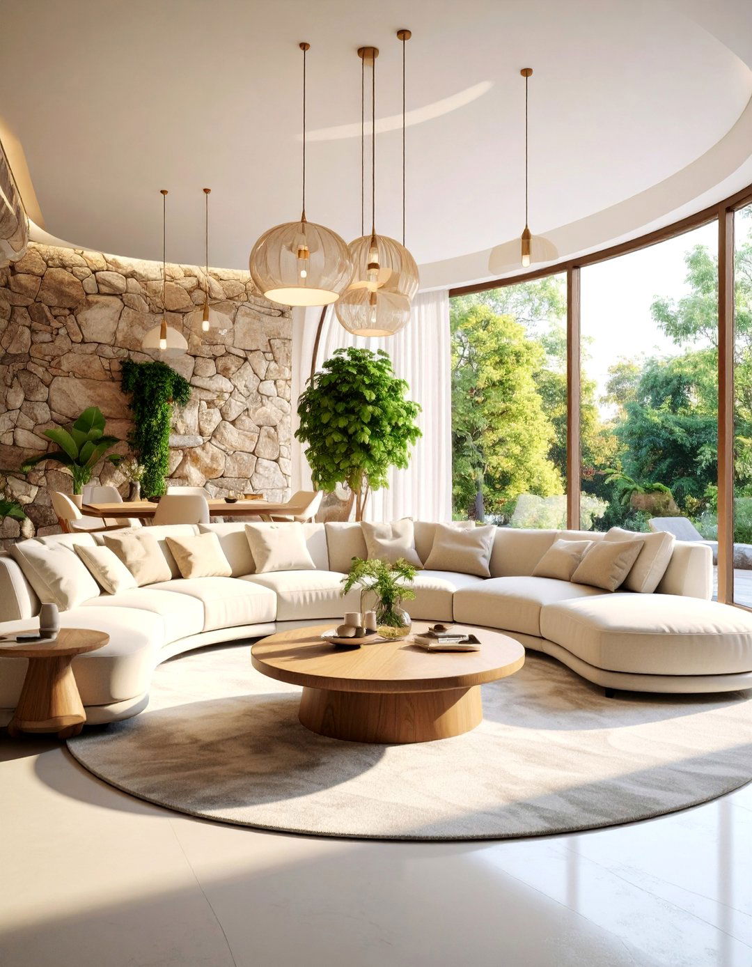 Curved Architecture Luxury Lounge - 25 Luxury Interior Design Ideas