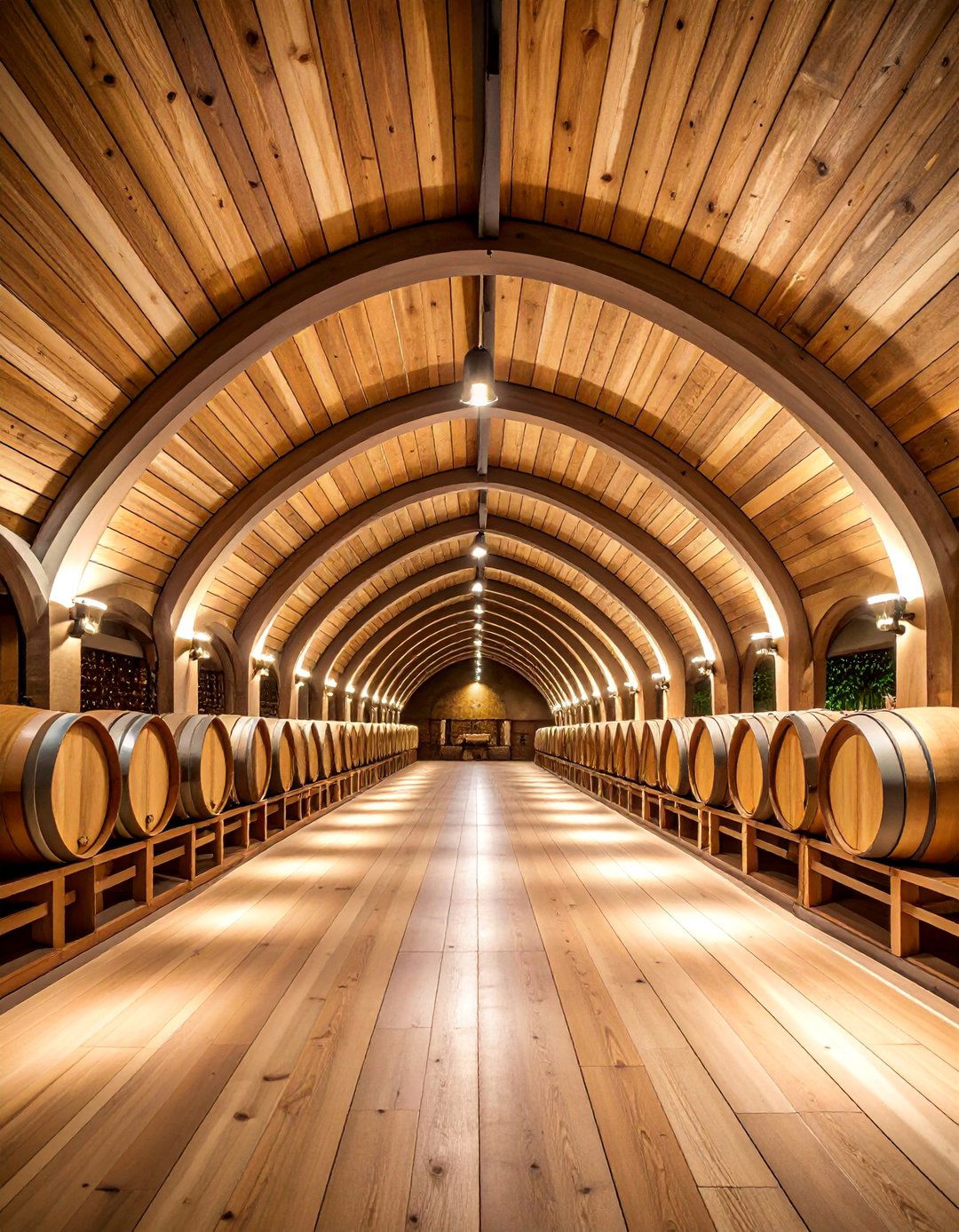 Curved Barrel Vault Wood Plank Ceiling - 25 Wood Plank Ceiling Ideas