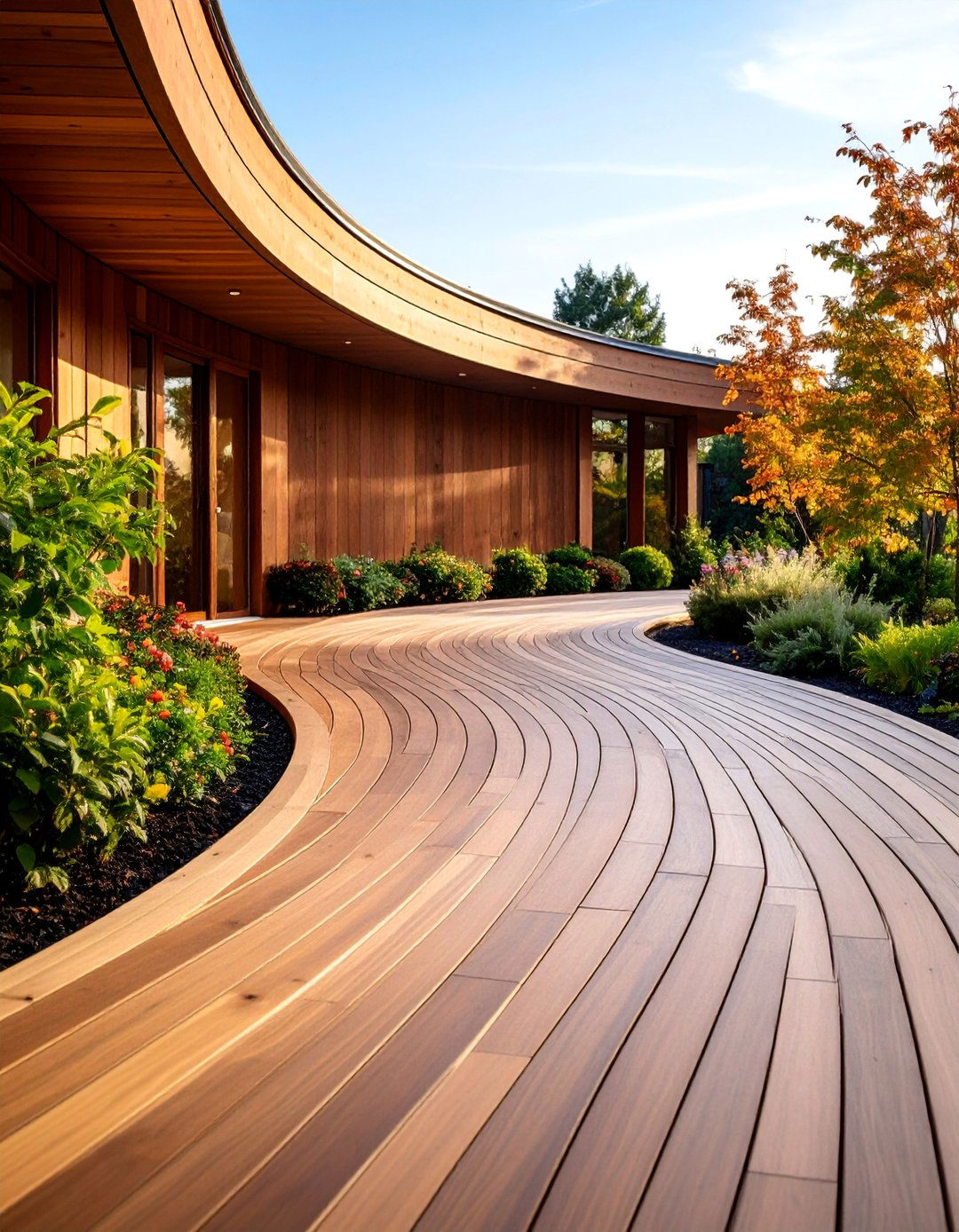 Curved Fascia for Rounded Deck Edges - 25 Deck Fascia Ideas
