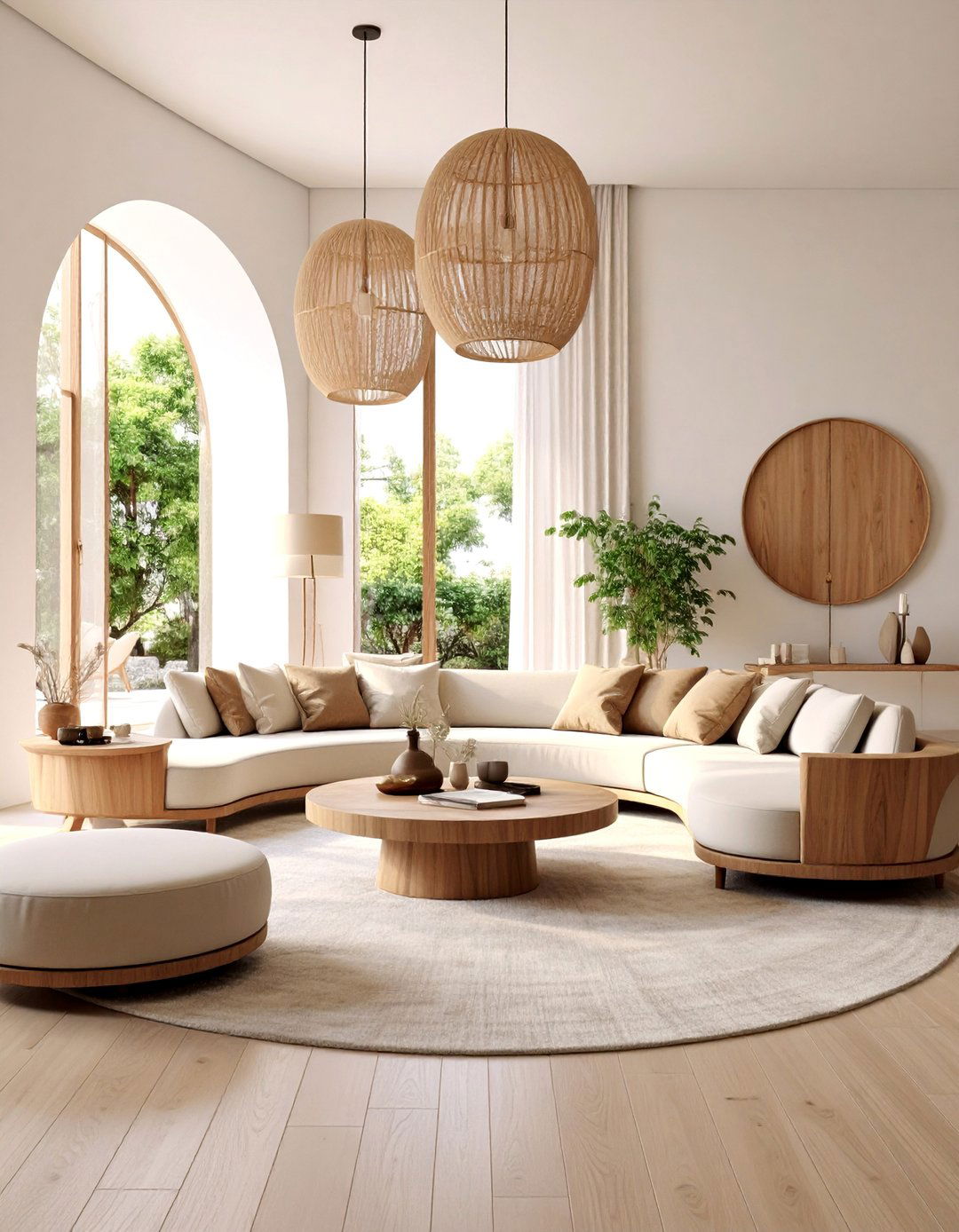Curved Furniture Living Space - 25 Home Decor Ideas