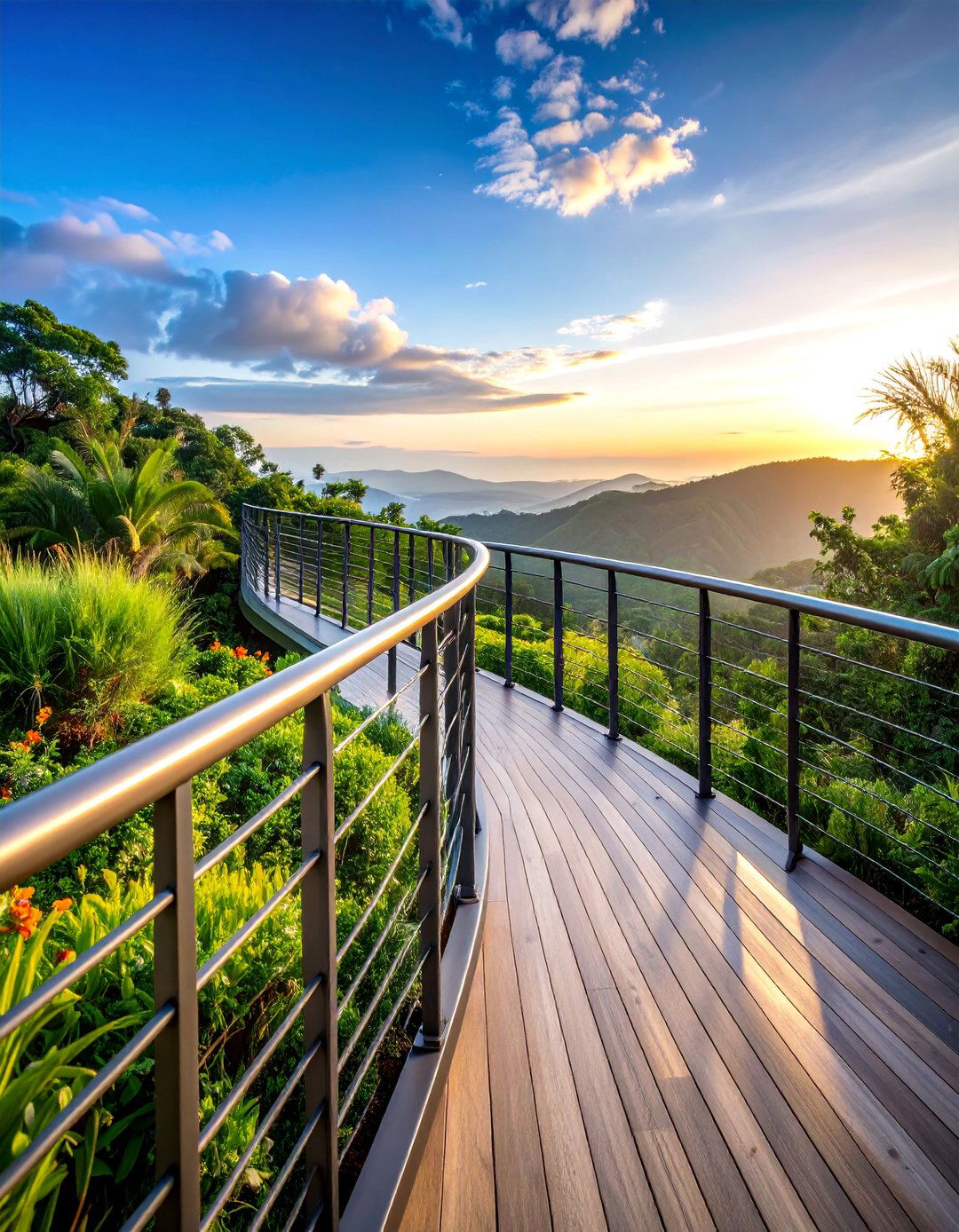 Curved Metal Deck Railing Design - 25 Metal Deck Railing Ideas