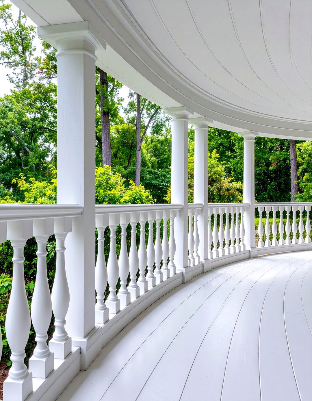 Curved Porch Railing Design - 25 Porch Railing Ideas