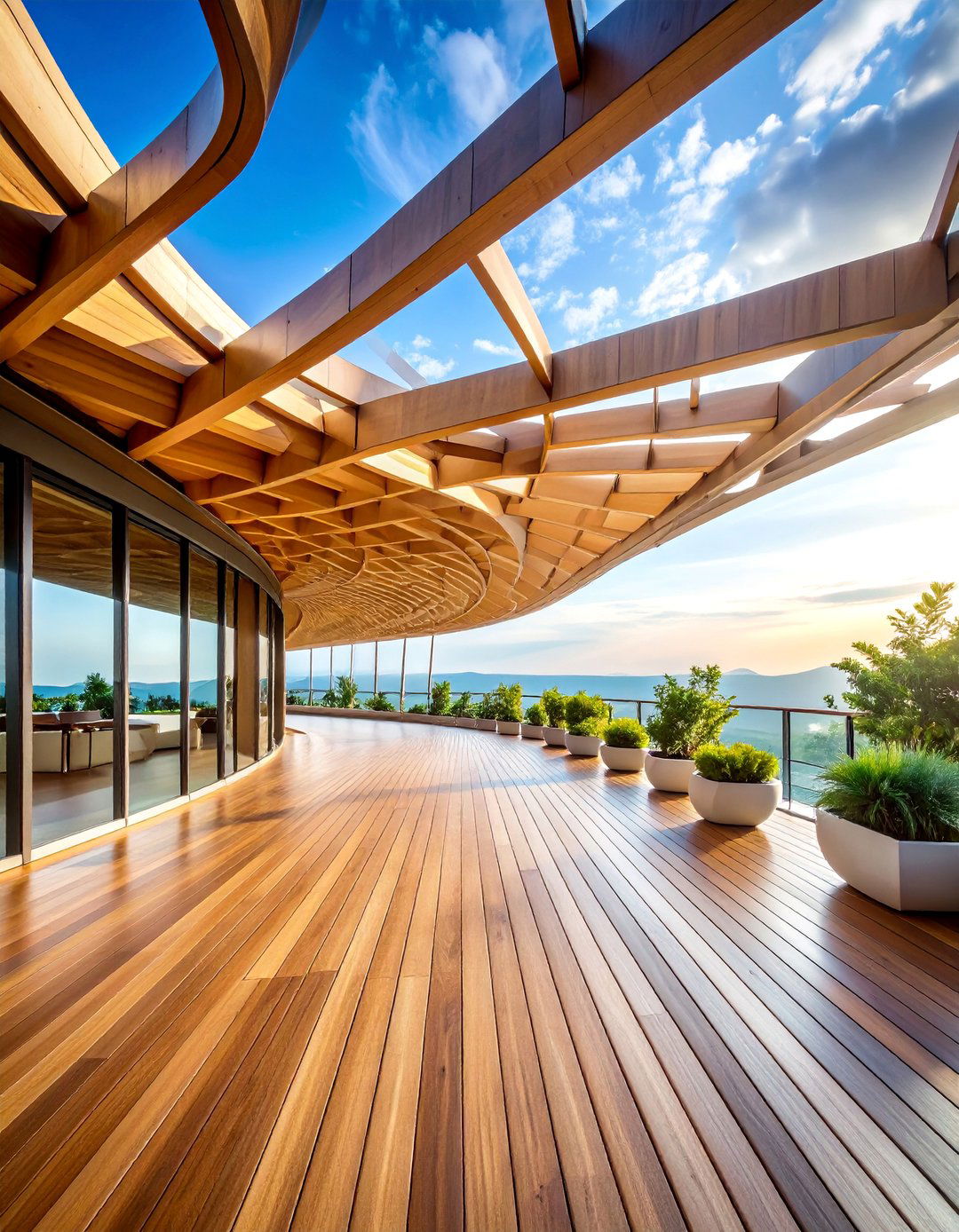Curved Roof Architectural Design - 25 Deck Roof Ideas