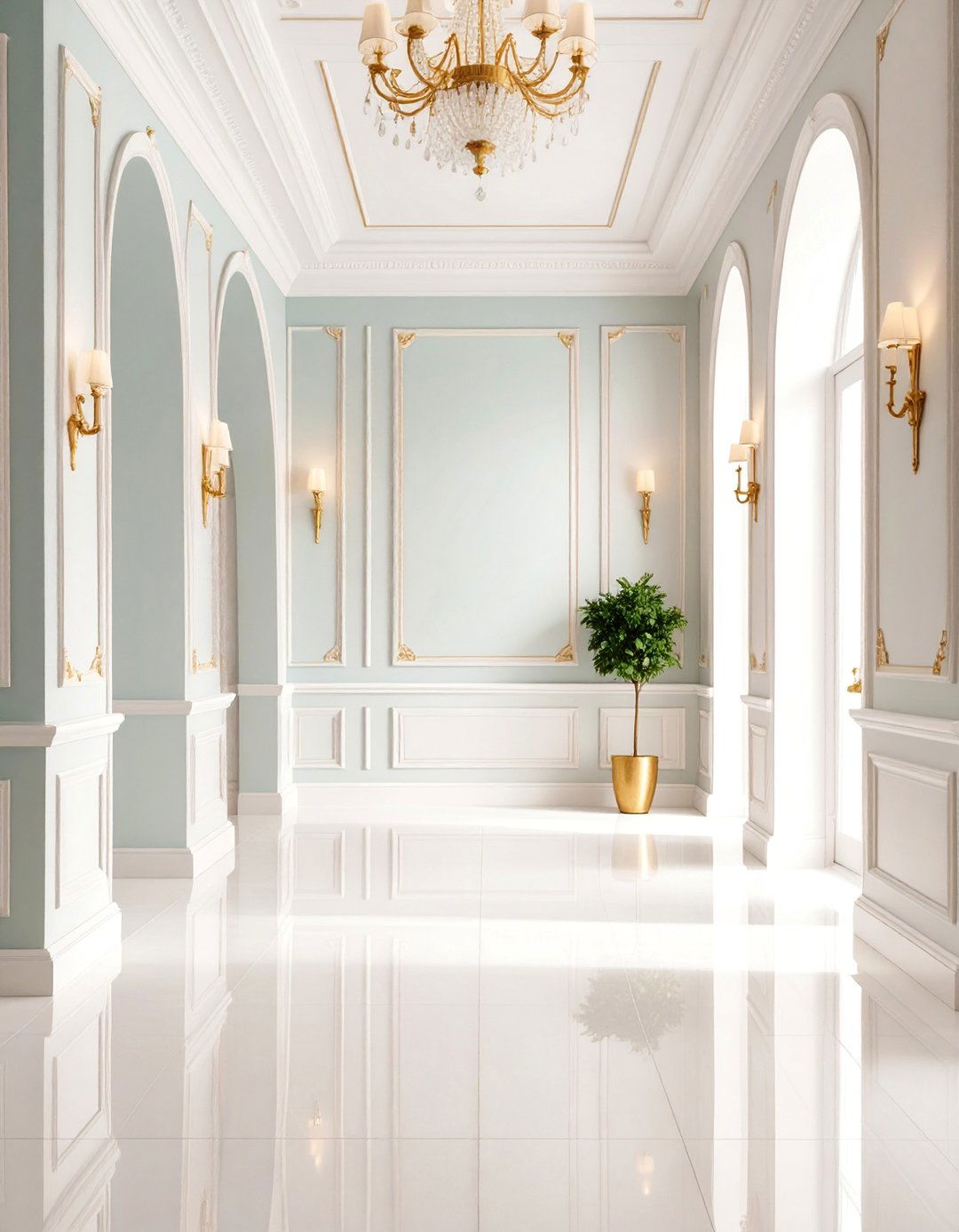 Curved Wainscoting with Architectural Grace - 25 Wainscoting Ideas