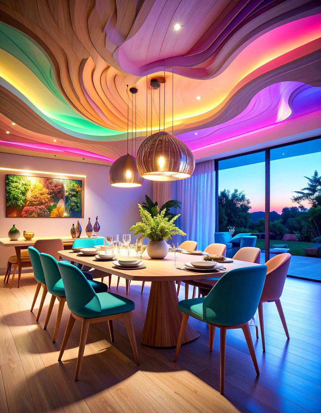 Curved Wave Plywood Ceiling - 25 Plywood Ceiling Ideas