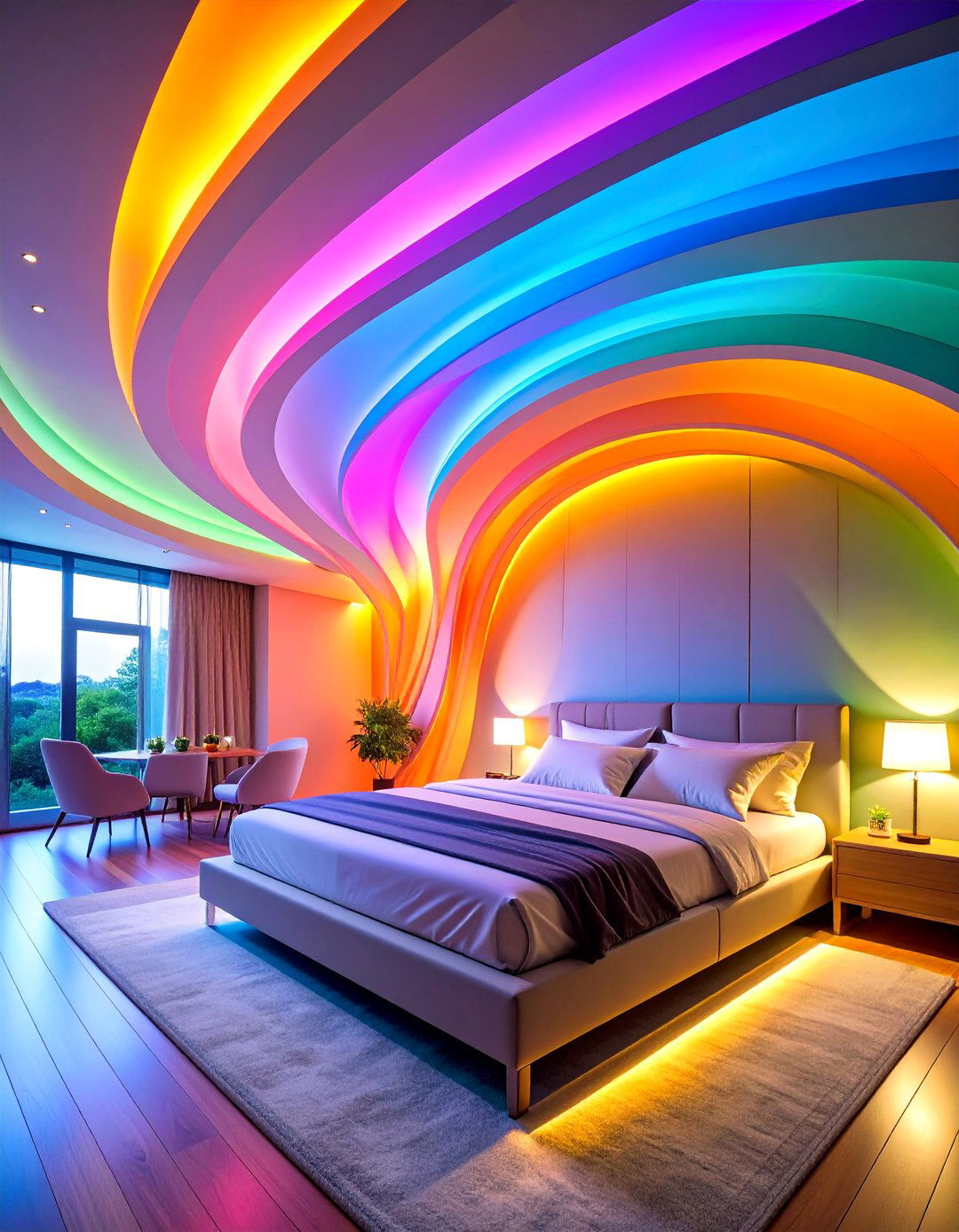 Curved Wave Pop Ceiling Design - 25 Pop Ceiling Design Ideas