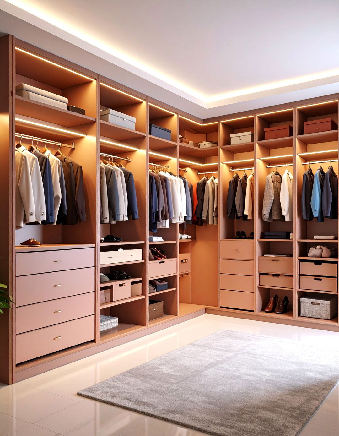 Custom Built In Hall Closet Solution - 25 Hall Closet Organization Ideas