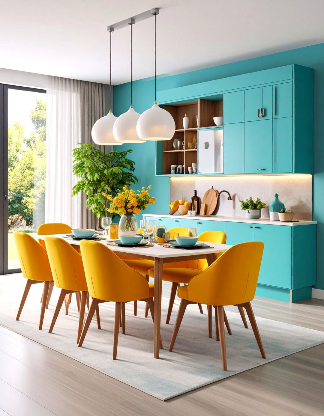 Custom Built In Hutch with Charging Station - 25 Dining Room Hutch Ideas