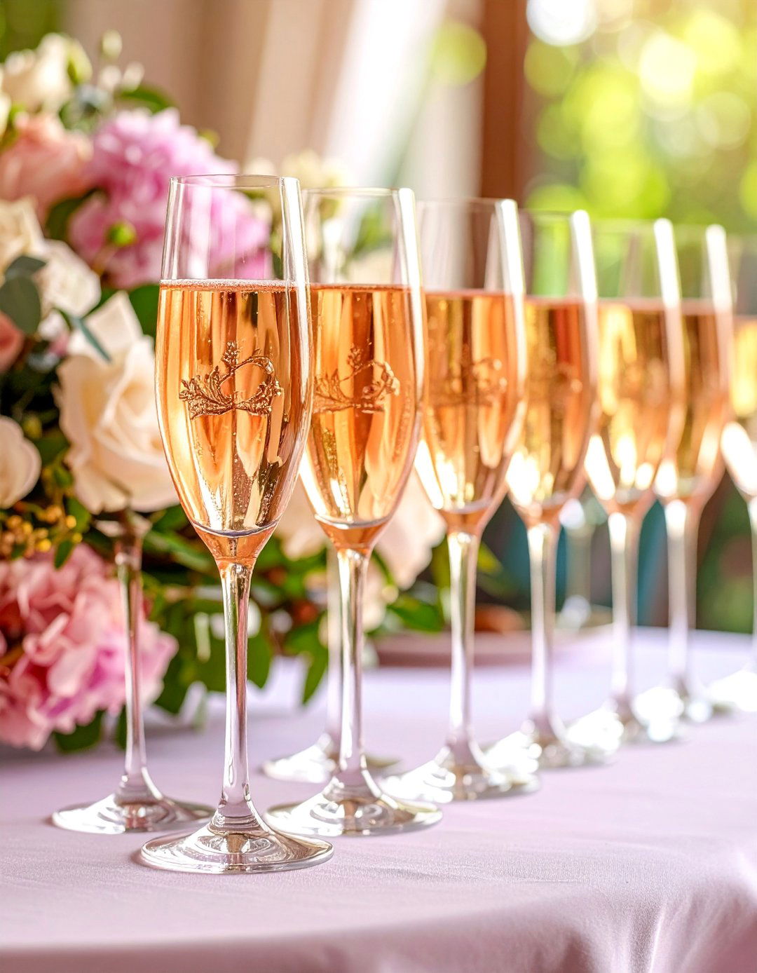 Custom Crystal Champagne Flutes with Engraved Names - 25 Personalized Wedding Gift Ideas