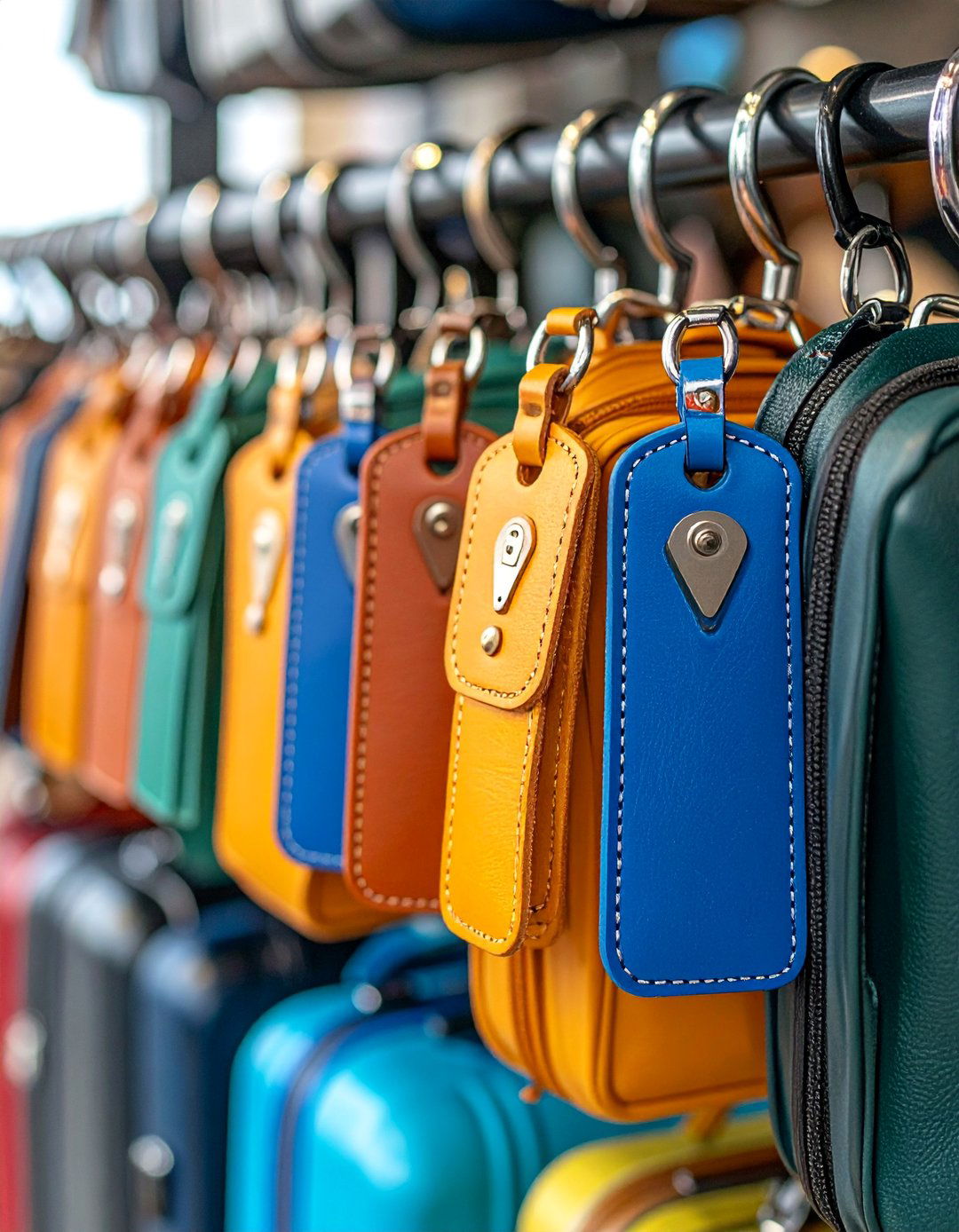 Custom Leather Luggage Tags for Adventures - 25 Personalized Wedding Gift Ideas