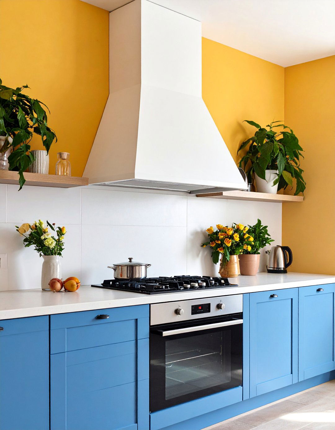Custom Plaster Range Hood with Seamless Wall Integration - 25 Range Hood Ideas
