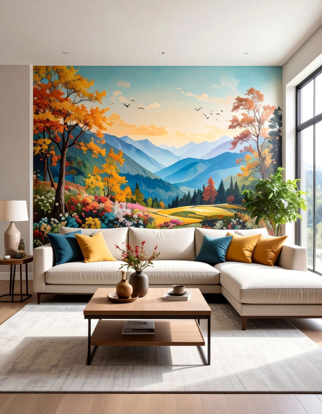 Custom Wall Mural Design - 25 Blank Wall Ideas