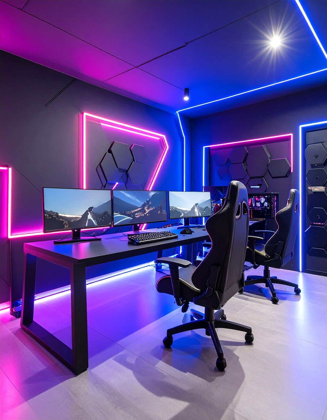 Cyberpunk Gaming Content Creator Room - 25 Content Creator Room Ideas