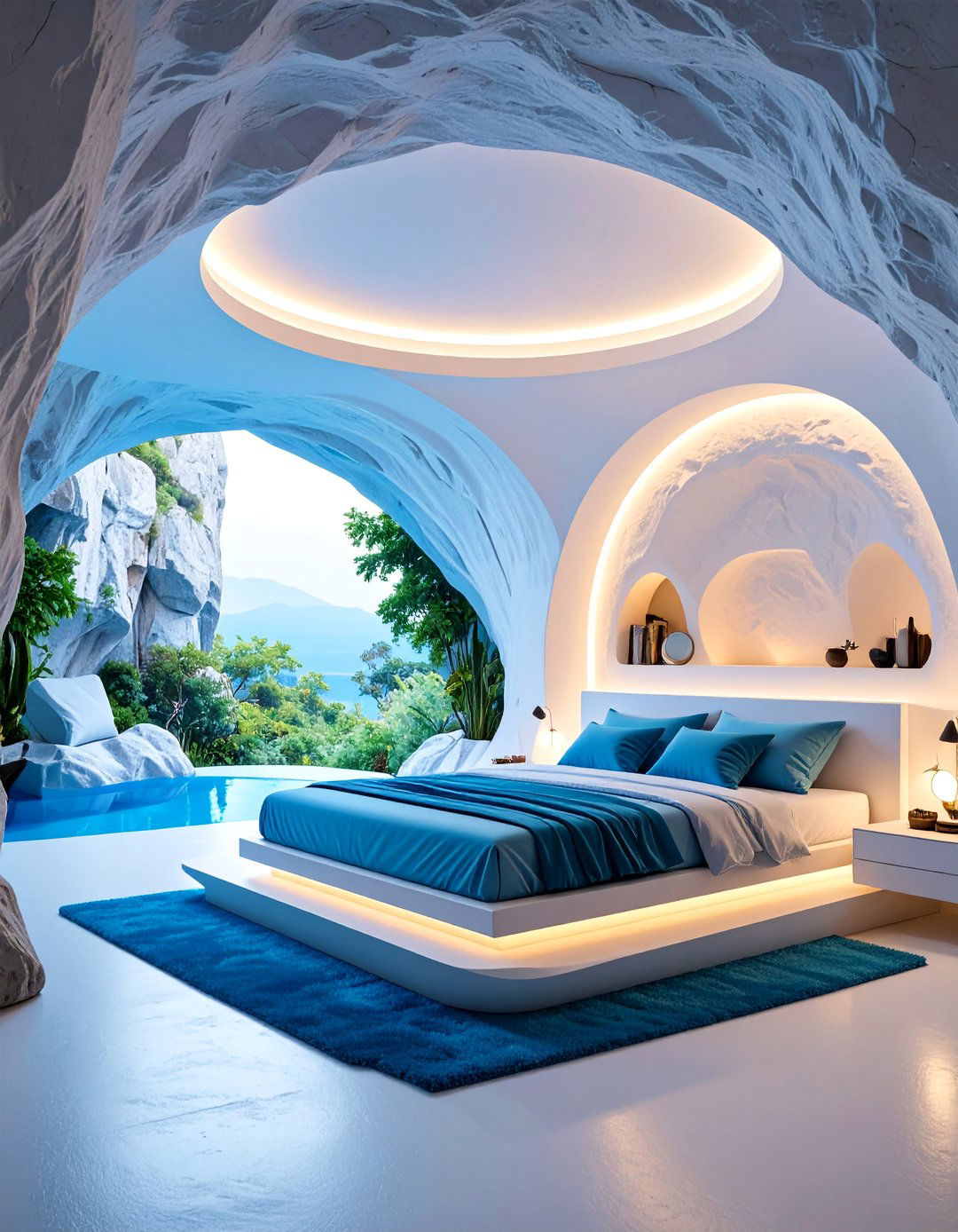 Cycladic Cave Bedroom - 25 Greek Bedroom Design Ideas