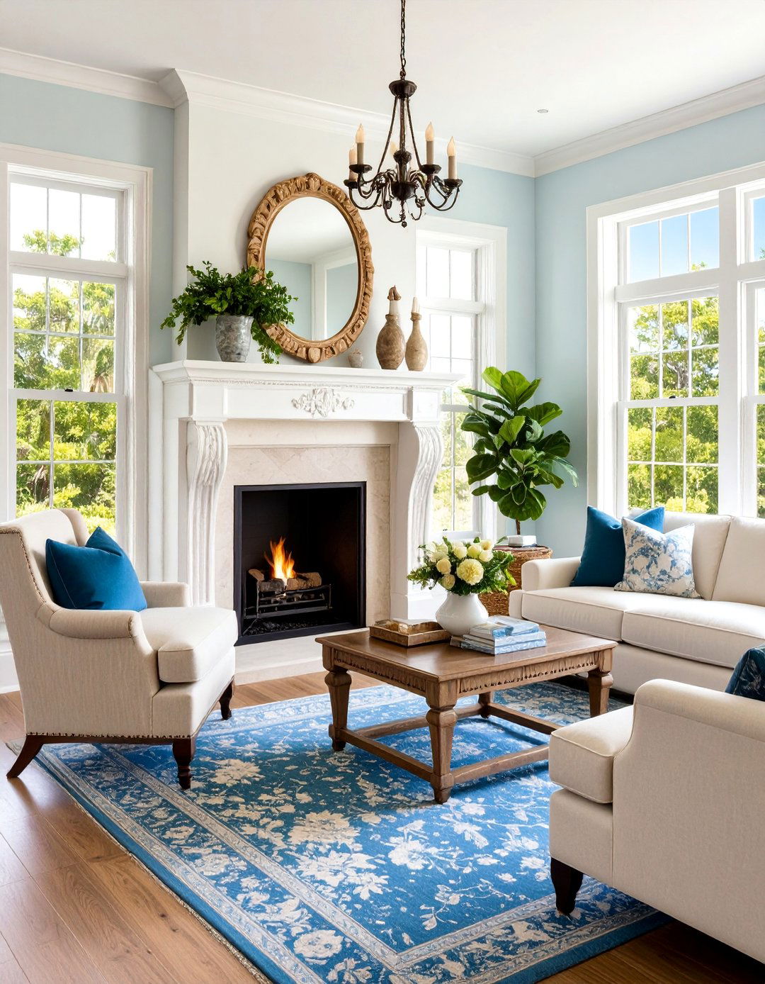 Cypress Wood Mantel with Southern Charm - 25 Wood Mantel Ideas
