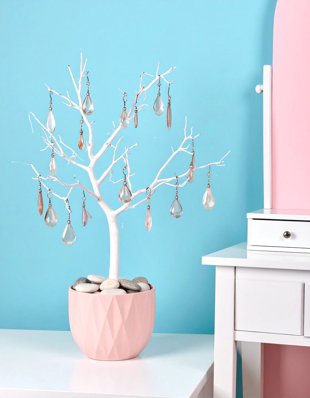 DIY Branch Earring Tree - 25 Earring Storage Ideas