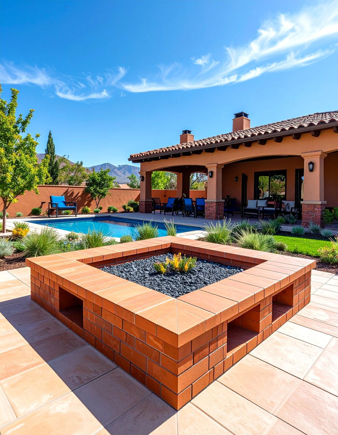 DIY Brick Fire Pit with Built In Storage Benches - 25 Wood Burning Fire Pit Ideas