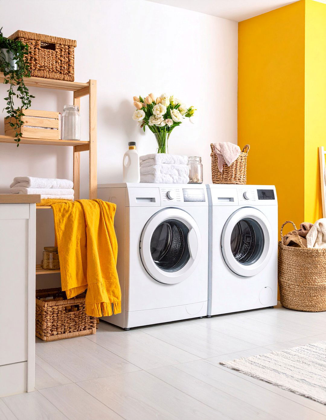 DIY Budget Friendly Basement Laundry Makeover with Creative Storage - 25 basement laundry room ideas