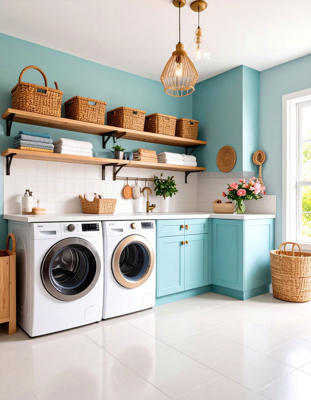 DIY Budget Friendly Garage Laundry Makeover - 25 Garage Laundry Room Ideas