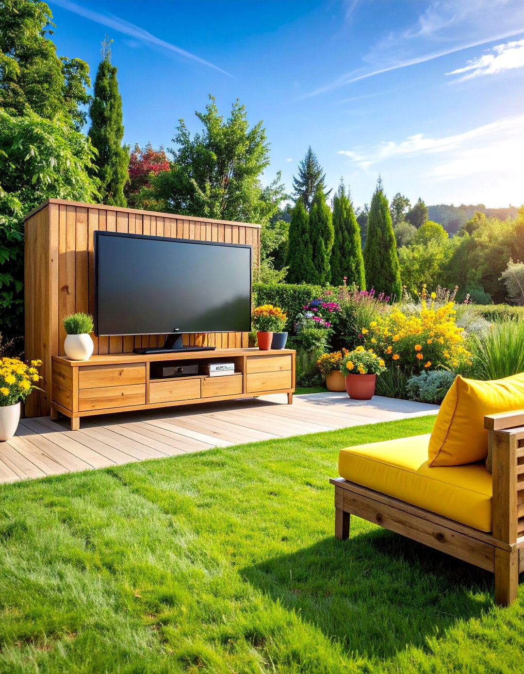 DIY Budget Outdoor TV Solution with Repurposed Materials - 25 Outdoor Tv Ideas