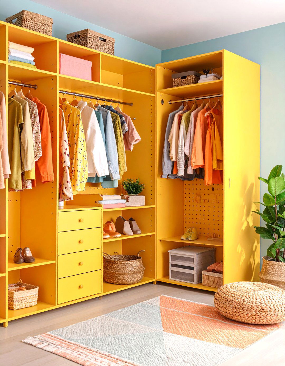 DIY Compact Organization Dressing Room - 25 Dressing Room Ideas