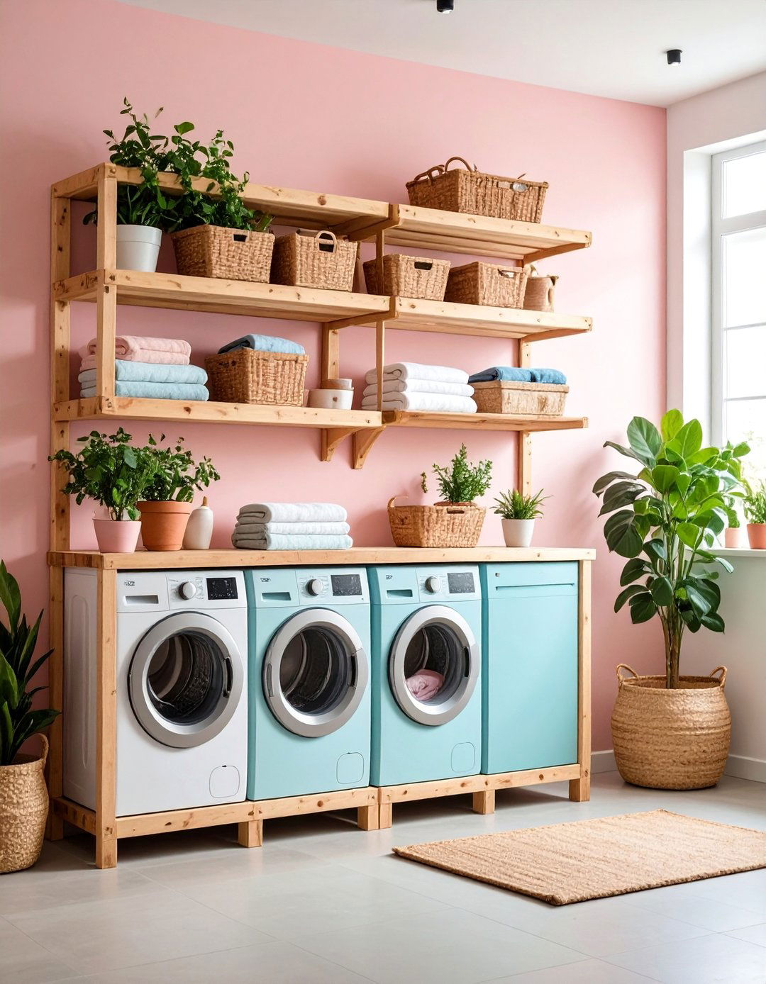 DIY Pallet Shelving Project - 25 Laundry Room Shelving Ideas