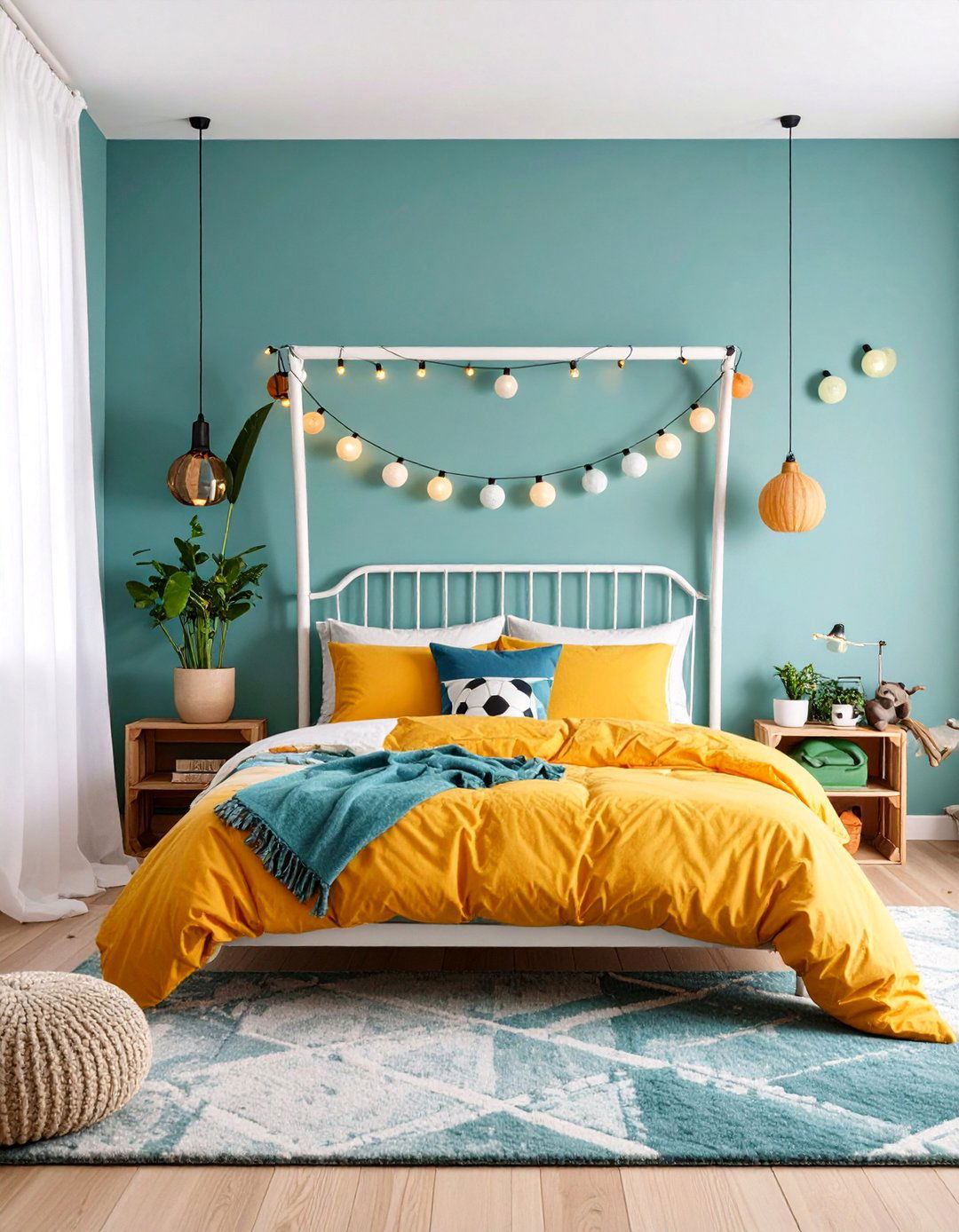DIY Soccer Bedroom with Handmade Elements - 25 Soccer Themed Bedroom Ideas