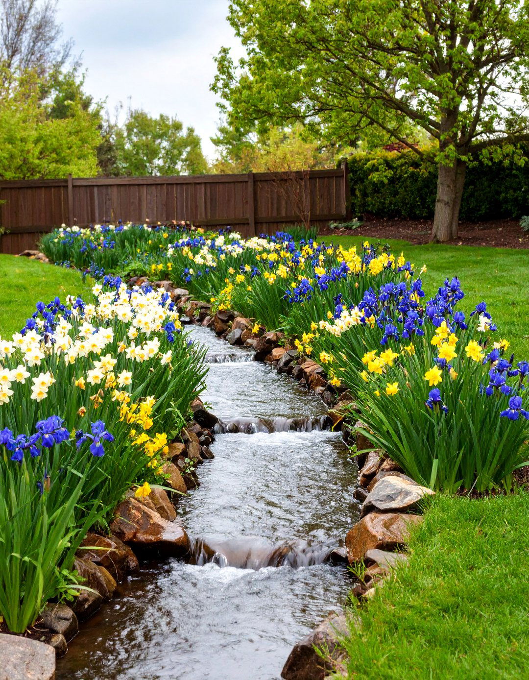 Daffodil Rain Garden Swale - 25 Daffodil Garden Ideas