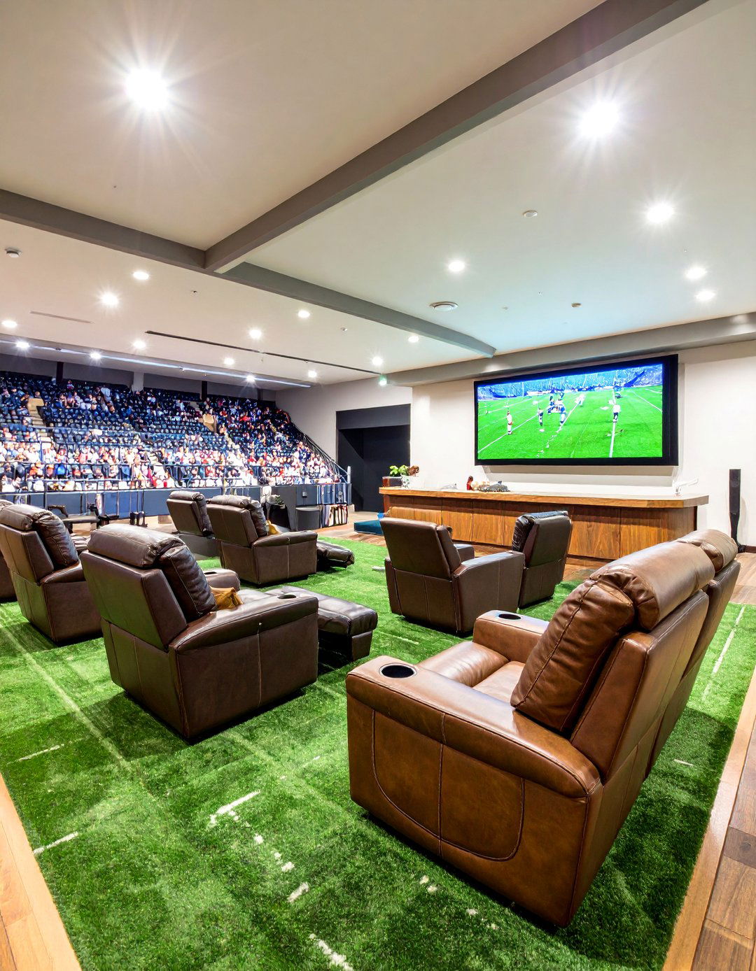 Dallas Cowboys Man Cave Stadium Lounge - 25 Dallas Cowboys Man Cave Ideas