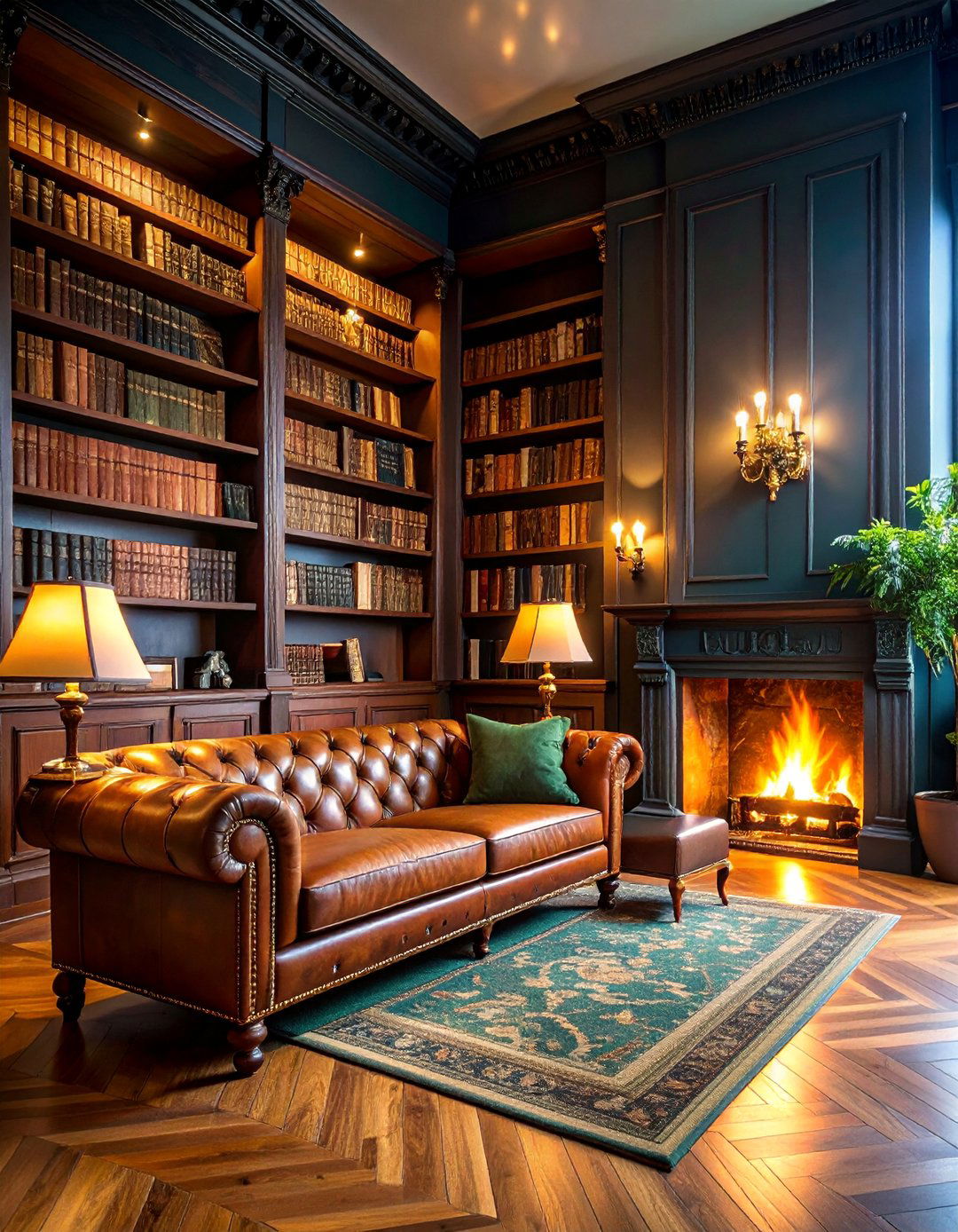 Dark Academia Home Library - 25 Luxury Interior Design Ideas