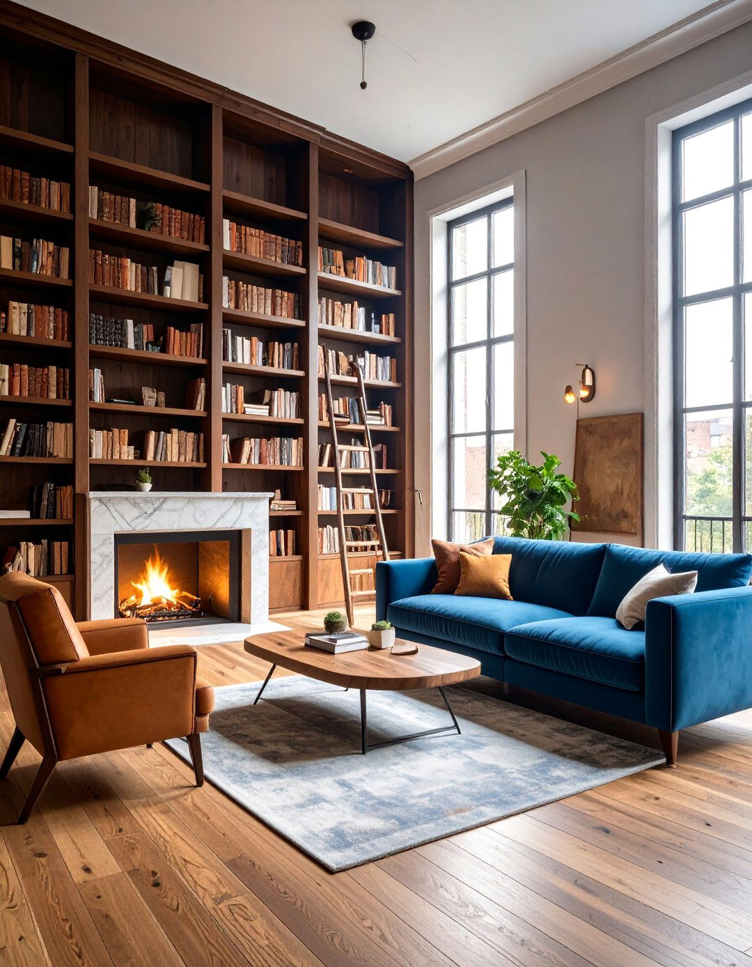 Dark Academia Loft Library - 25 Loft Ideas