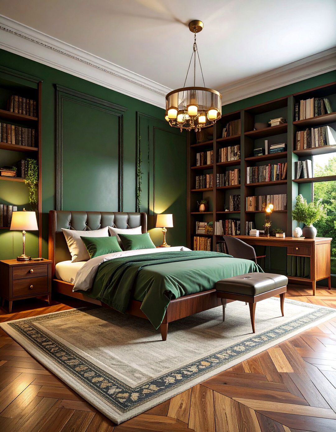 Dark Academic Literary Retreat - 25 Hipster Bedroom Ideas