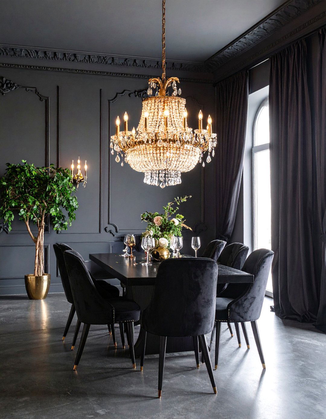 Dark Dramatic Masculine Dining Room - 25 masculine dining room ideas