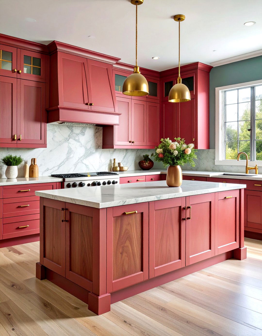 Dark Elm Wood Distinctive Grain Cabinets - 25 Dark Wood Kitchen Cabinets