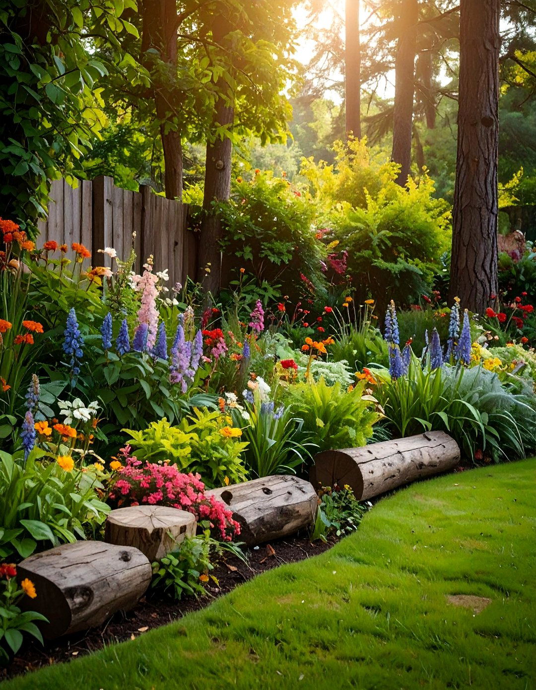 Dark Forest Border with Gothic Plantings - 25 Gothic Garden Ideas