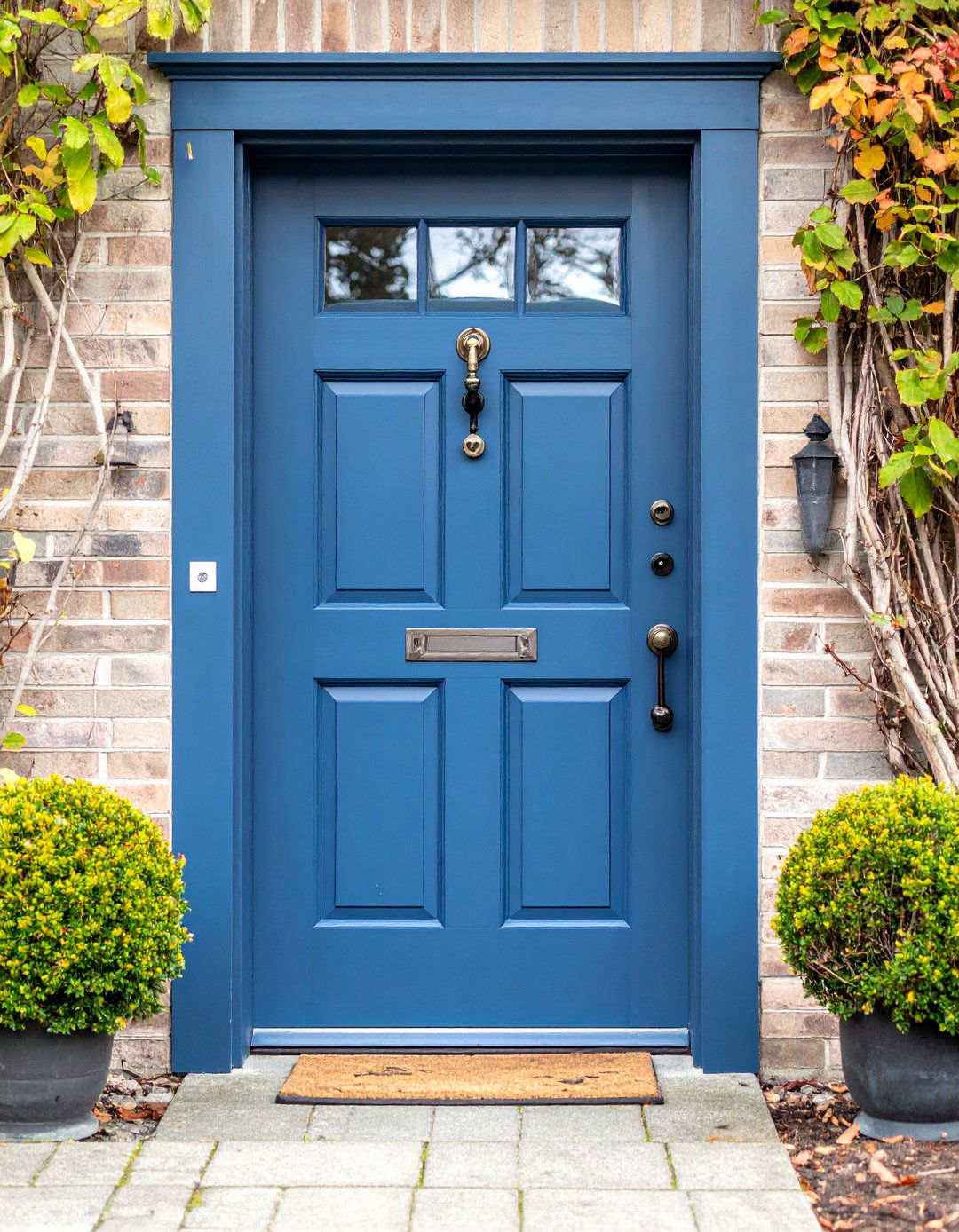 Dark Gray Dutch Door with Split Functionality - 25 Dark Gray Front Door Ideas
