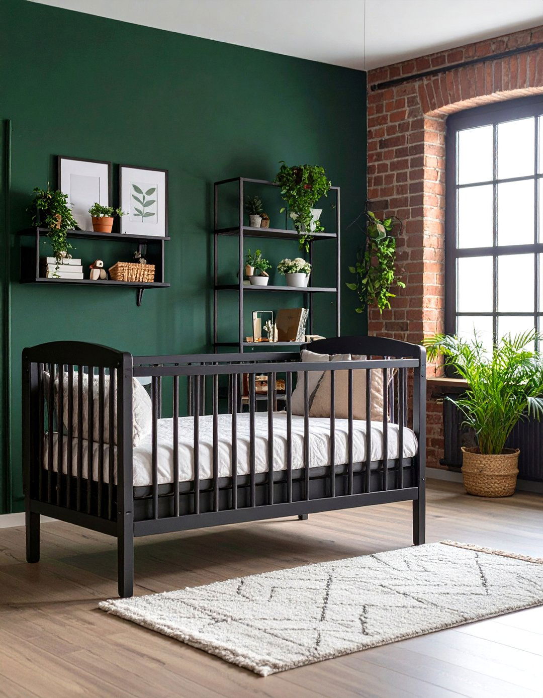 Dark Green Nursery Urban Industrial Edge - 25 Dark Green Nursery Ideas